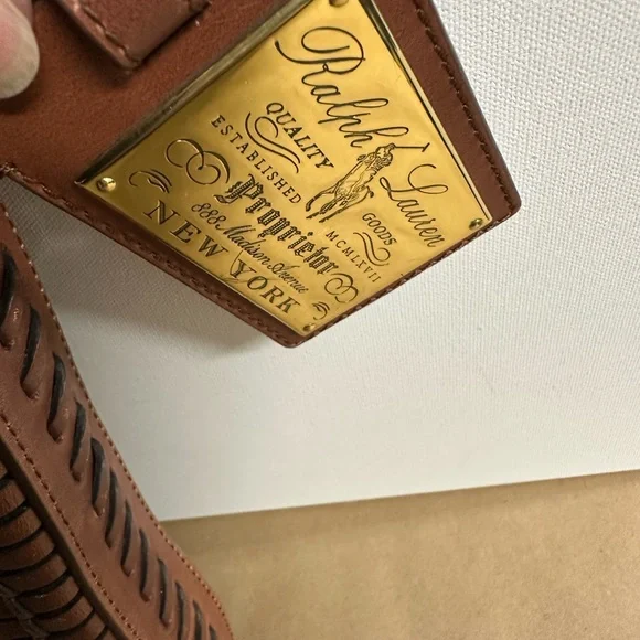 Elegant and rare Ralph Lauren Brown Leather Bag from the Safari collection - Picture 5 of 14